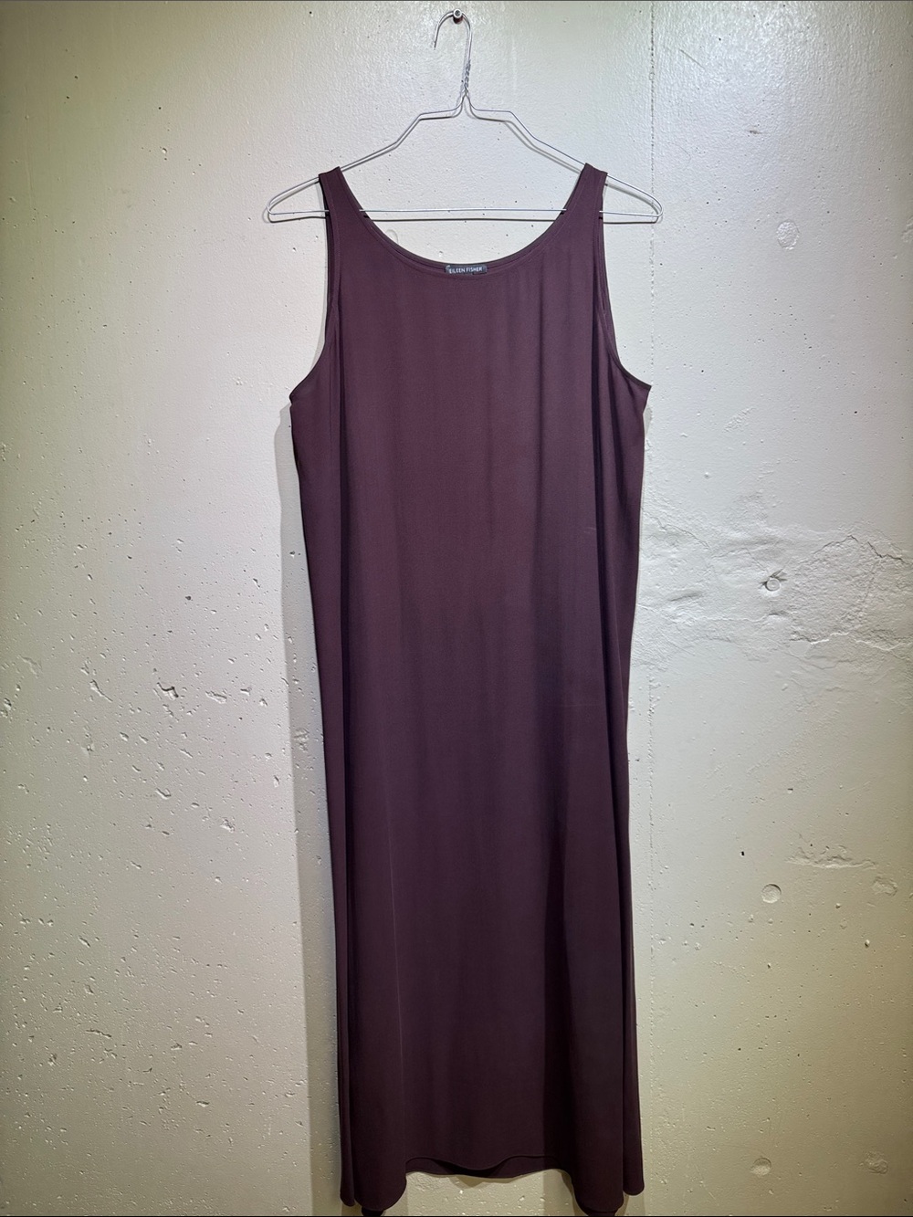 Eileen Fisher Plum Sleeveless Maxi Slip Dress